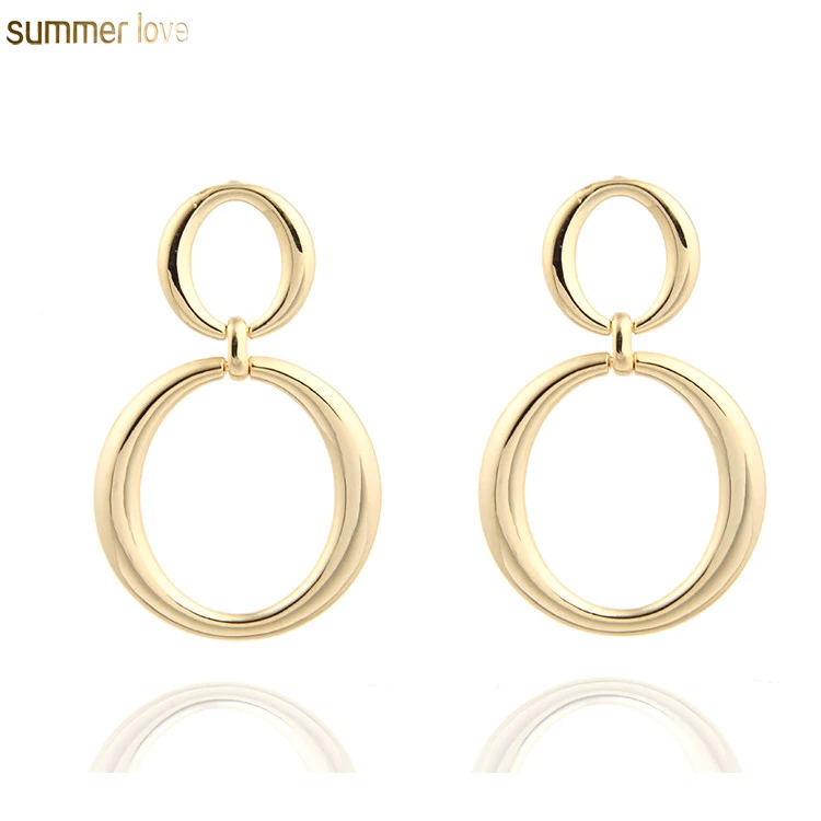 Fashion Women Punk Large Earrings Geometrical Silver Gold Color Double Round Circle Big Hoop Drop Dangle Earrings Jewelry Gifts, Gold/silver
Fashion Women Punk Large Earrings Geometrical Silver Gold Color Double Round Circle Big Hoop Drop Dangle Earrings Jewelry Gifts, Gold/silver