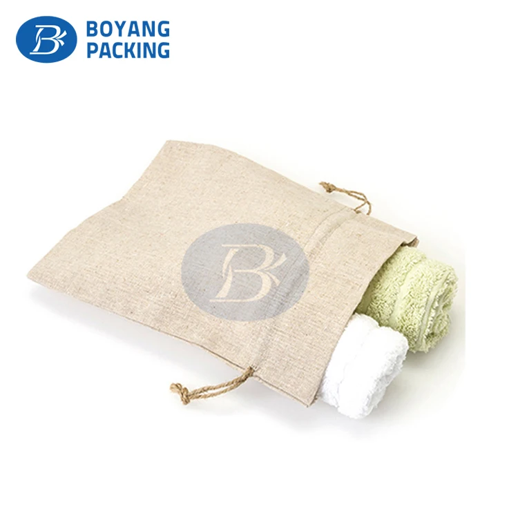 packaging custom printed eco drawstring small jute gunny bags