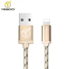 Factory price custom for iphone 4 5 6s charging power cable for iphone charger cable link metal tip
