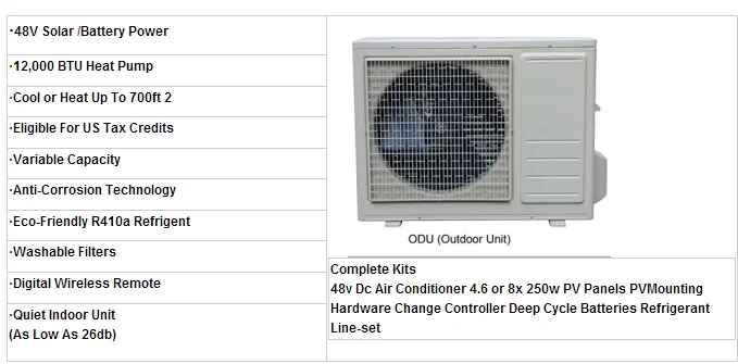 High quality off grid solar DC inverter air conditioner solar powered air conditioner 100% solar air conditioner mini split.png