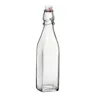 500ml stainless swing top square glass bottle for juice water