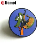 Jiamei Customized shape clothing labels rubber pvc label