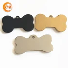 best selling bone shape blank stainless steel for sublimation dog id tag