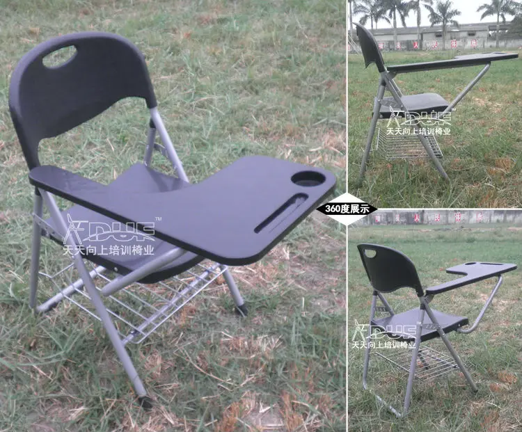 Folding Writing Chair With Tablet Arm School Student Desk-Chair Wholesale Price with Free Shipment (50 chairs)to Thailand