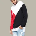 New arrival oversized mens clothing loop back multi color drawstring hoodie