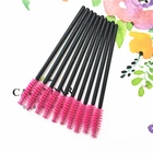 Wholesale bling makeup brush Disposable Eyelash Brush Mascara Wands Applicator Spoolers