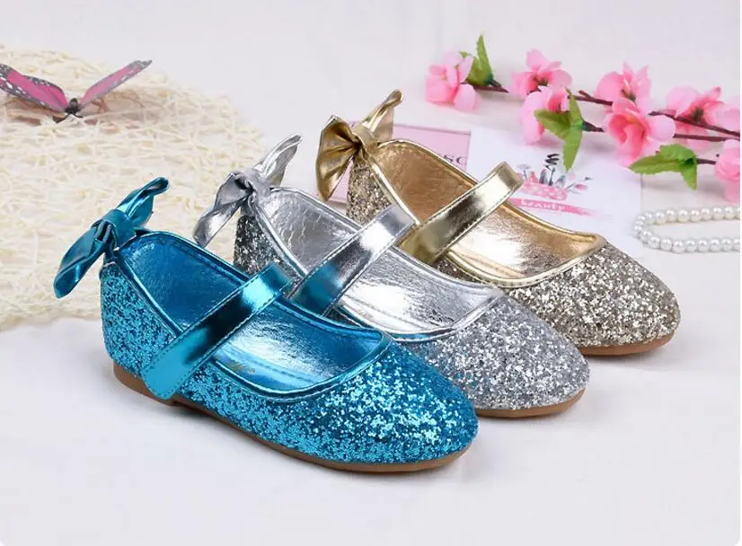 Girls Sequins leather sandals-18