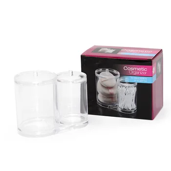 2 Pcs Plastic Cotton Pad Dispenser Q Tip Holder Cotton Swab Container Buy High Quality Acrylic Q Tip Holder Plastic Cotton Swab Container Plastic Cotton Pad Dispenser Product On Alibaba Com