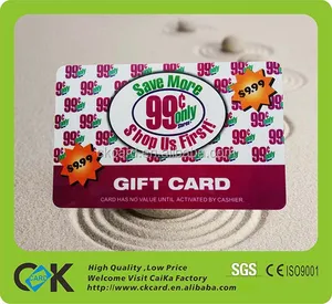 2018 chinese new years pvc gift card to children as a gift for