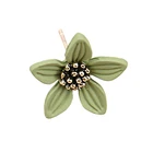 2019 korean Small fresh frosted spray paint flower stud earrings for girls accessories