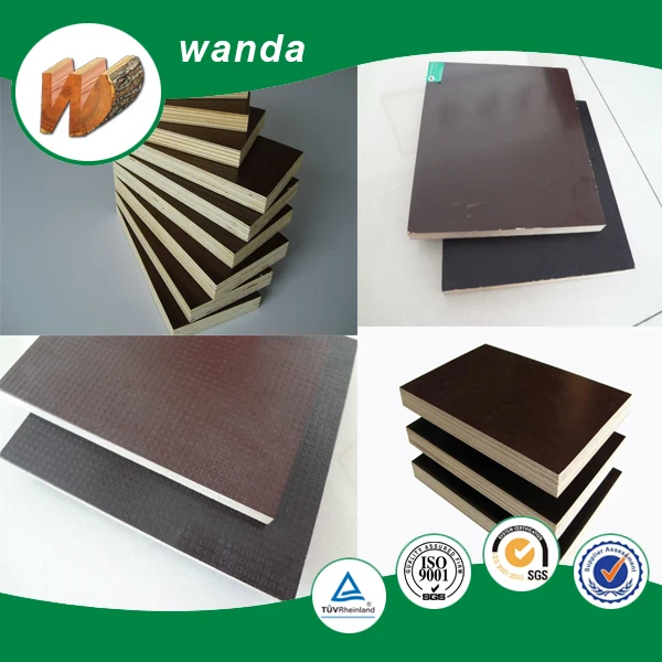 low price use 4-6times poplar core concrete formwork plywood