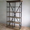 new products industrial book shelf wrought iron furniture