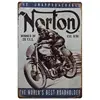 Norton The worlds Best Roadholder Decor Metal Nostalgia Tin Poster Pin up Girl Cafe Bar Home Wall Garage Vintage Art Custom