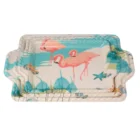 Wholesale Hotel Supplies matte surface Irregular Rectangular Bamboo Fiber Serving Trays set Melamine plastic fruit tray