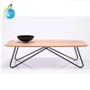Hot sale rectangular side wooden tea table/coffee set for sale