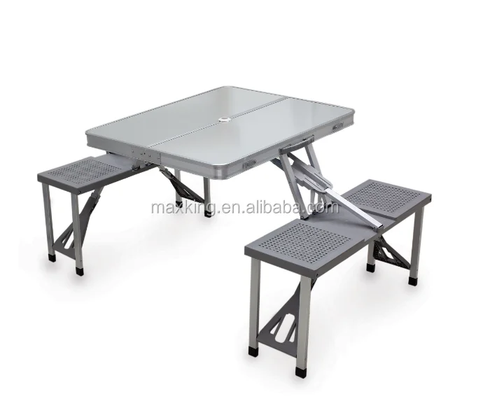 Aluminum picnic table with chair sets