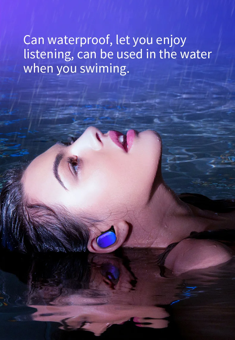 Latest TWS Q8 QCC3020 Chipset in ear mini twin waterproof IPX7 true bluetooth wireless earbuds with 3500mah metal power case - ANKUX.COM