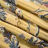 Embossed jacquard brocade satin fabric floral,woven satin curtain chenille upholstery fabric jacquard
