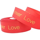 Solid Color Printed Grosgrain Ribbon Wholesale Custom Ribbon Printing Logo