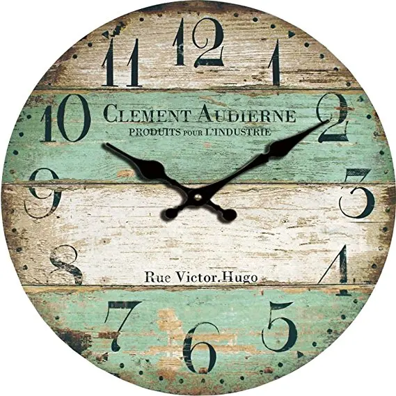 12inch Customized Design MDF Wood Wall Clock