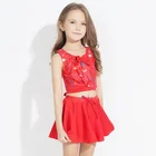 Girl Red Tankini Swimwear Kid Sexy Children Bikini Wholesale Children Swimsuit Swimwear Beachwear