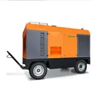 diesel engine driven screw type 750 cfm portable compressor