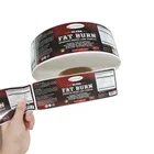 Private Label Food Supplement label design And Waterproof Vinyl Labels For Bottle