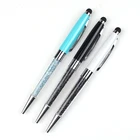 Germany alibaba wholesale crystal filled pens wedding souvenir new crystal pen touch