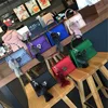 Custom Color PVC Handbag Handbag Green Purple Black Small Medium Phone Purse Totes Size Metal Lock Rivet Lady Handbag
