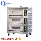 Newest design 220v 6 trays 3 deck bakery oven cake industrial gas oven industrial ovens for baking
