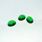 Cabochon Oval shape Emerald 6x8mm Synthetic Gemstone for Jewelry