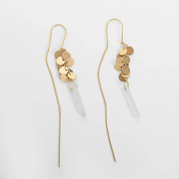 wholesale gold thread coin long earrings natural stone coin earrings vintage druzy quartz dangle drop earrings, Picture
wholesale gold thread coin long earrings natural stone coin earrings vintage druzy quartz dangle drop earrings, Picture