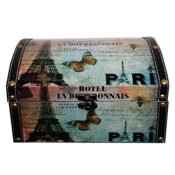 París De Madera De Diseño Caja De Almacenamiento - Buy Caja De