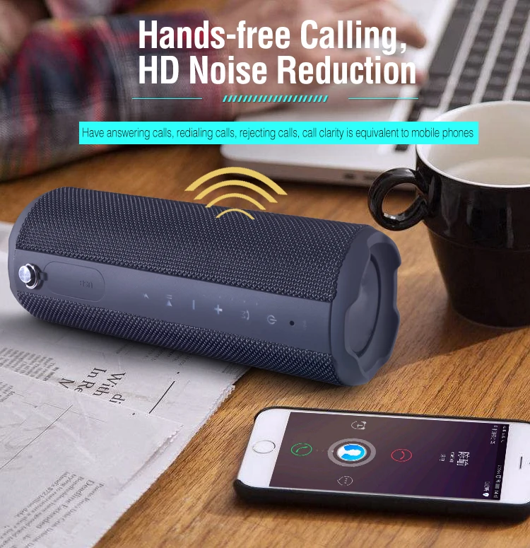 Newest Super Bass Desktop Ipx5 Sports Handsfree Portable Waterproof Outdoor Mini True Wireless Speaker - ANKUX.COM