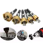 5PC HSS Titanium Coating Hole saw Cutter Drill Bit for Metal wood Alloy Plastic