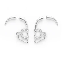 

Fashion jewelry Face mask earrings Stainless Ear pin anti-allergy Piercing design unisex hoop earrings