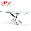 Dining room furniture multi functional chinese glass dining table