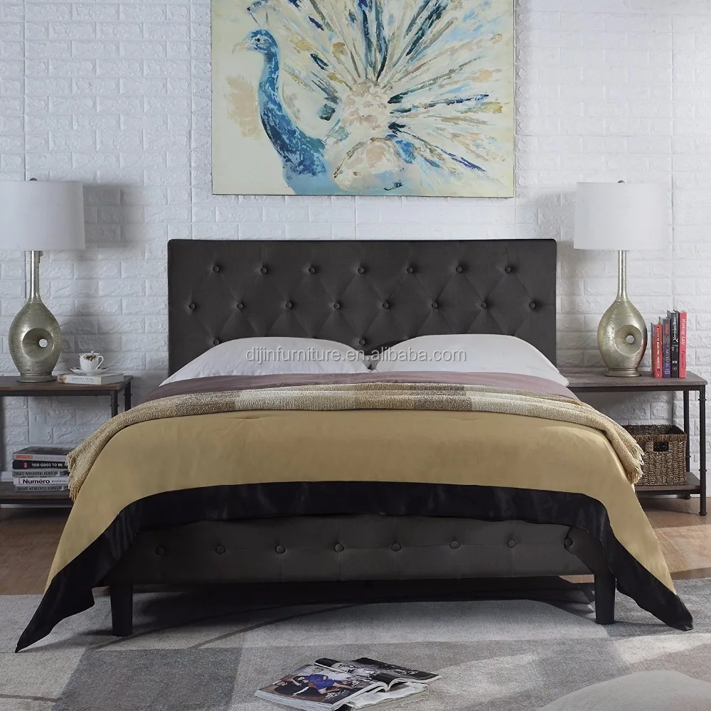 soft leather bed frame