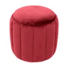 Living Room Furniture round ottoman fabric covered stool