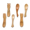 Cathylin SGS FDA eco friendly kids mini cute animal patterns bamboo wooden ice cream spoon
