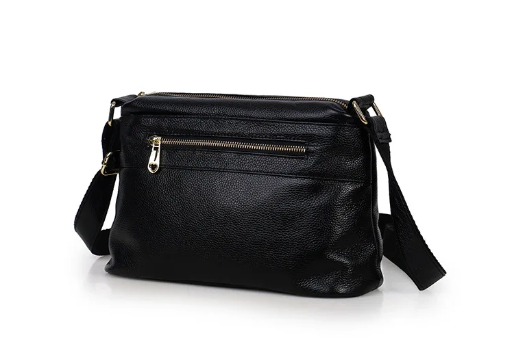 MJ Genuine Leather Women's Bag Shoulder Handbag Real Cowhide Leather Crossbody Bag Female Small Messenger Bags High Capacity (10)