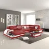 2107 modern Italy big size red genuine leather sofa