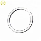 Quality handbag hardware accessories silver flat metal o ring