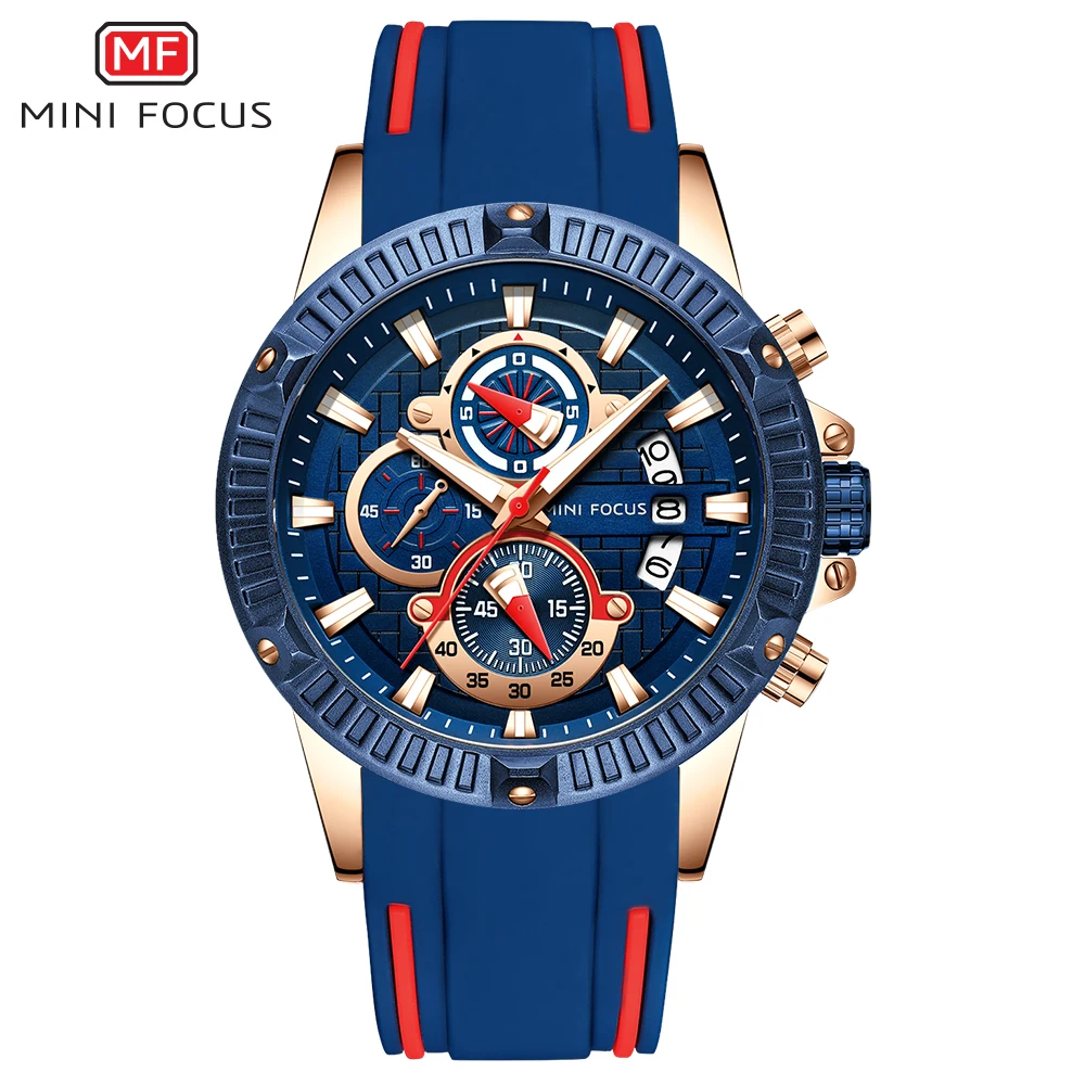 MINI FOCUS 0244G New Style Men Fashion Watch 3D Bolt Multi Function Sports Rubber Strap Top Brand Luxury Designer Analog Quartz
MINI FOCUS 0244G New Style Men Fashion Watch 3D Bolt Multi Function Sports Rubber Strap Top Brand Luxury Designer Analog Quartz
