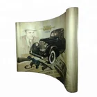 Aluminum PVC Magnetic Curved Pop Up Display for Advertising