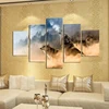 5 Panel Canvas Art Wolf Painting Canvas Home Decoration Living Room Wall Art