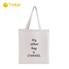 Custom blank printed cheap natural organic promotional shopping small canvas cotton tote bag