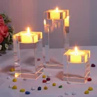 China Factory Wholesale 5x5cm K9 crystal Home Goods Antiques Candle Holder