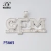Soild Silver Custom Letter Pendant For Jewelry Making Custom Jewelry Ice Out Name Chain Hiphop Wholesale Money Pendants