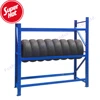 Heavy duty metal car motorcycle truck tyres stand warehouse stackable storage shelf tire display rack